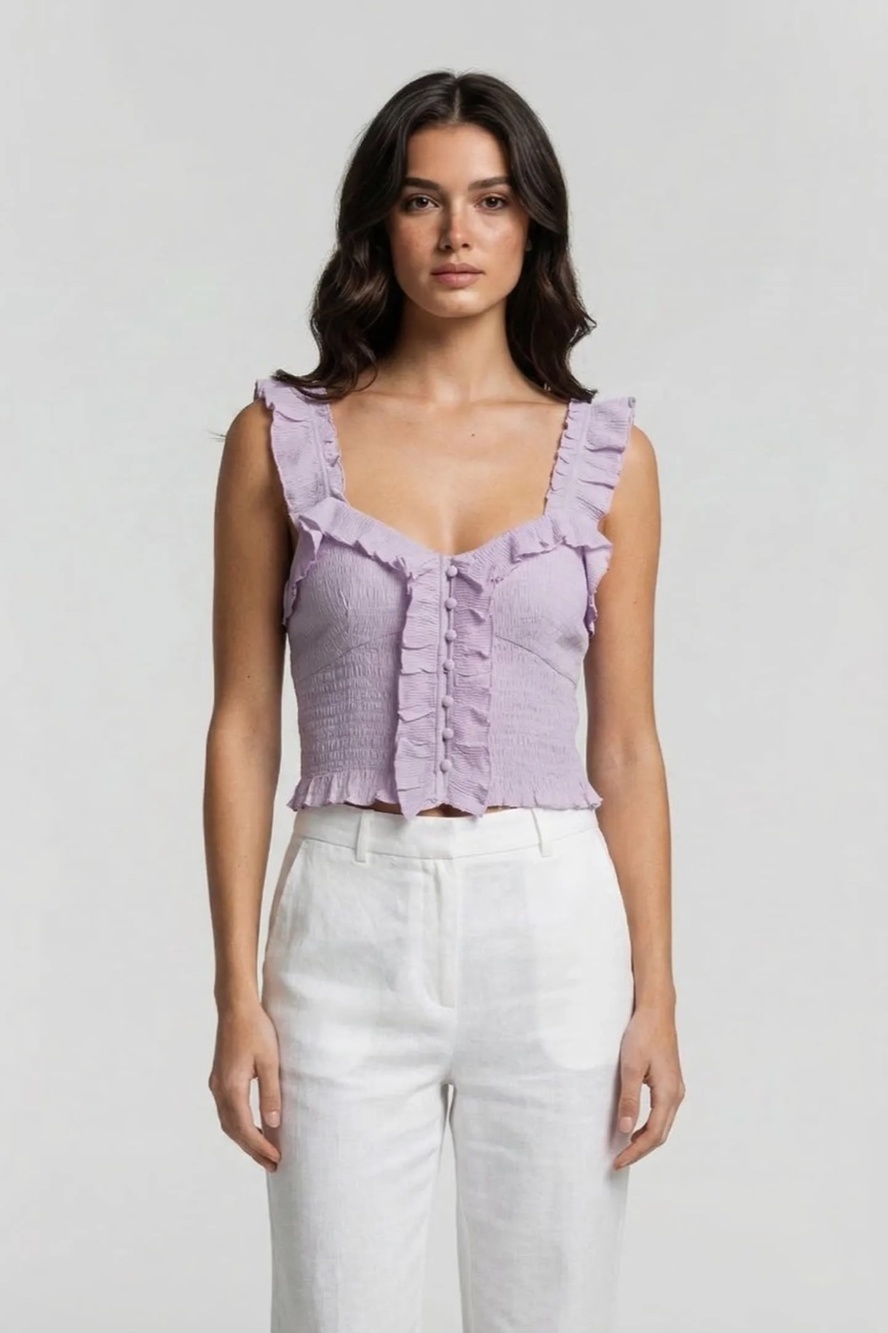 NWT Isabel Marant Gimsy Blouse Lilac Sz 4